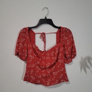 Abercrombie Red Blouse
